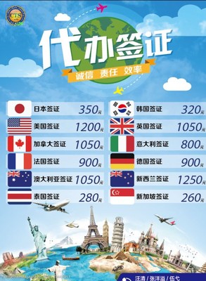 专业代办签证服务 您省时省心的出行解决方案